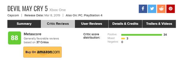 鬼泣5好评如潮,鬼泣5评价等级英文