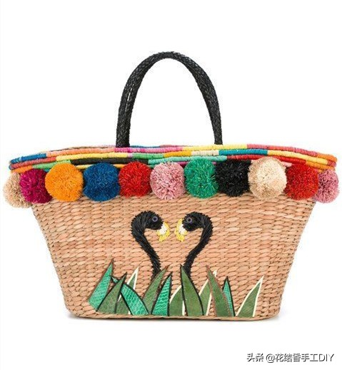 好看的毛线编织小包包,春天里的小包包