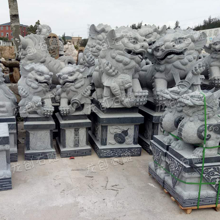 石雕狮子的寓意,小狮子石雕适合放在什么地方