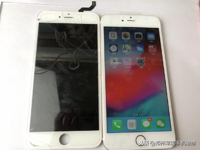 苹果6Splus更换屏幕总成视频,苹果6plus屏幕总成带配件更换教程
