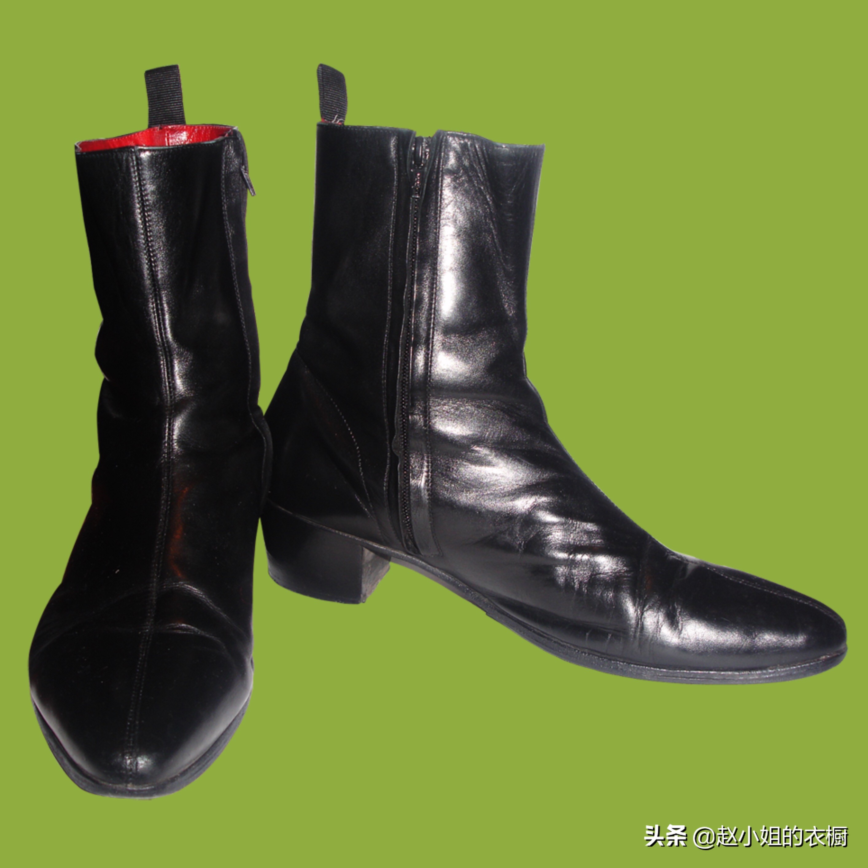 帅气中性切尔西靴,白色尖头切尔西靴