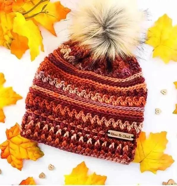 1-3岁宝宝护耳帽子钩法图解,6-12岁儿童帽子针织教程图解