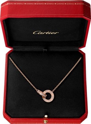 卡地亚牛头款钻石项链玫瑰金,卡地亚蓝气球钻石款式