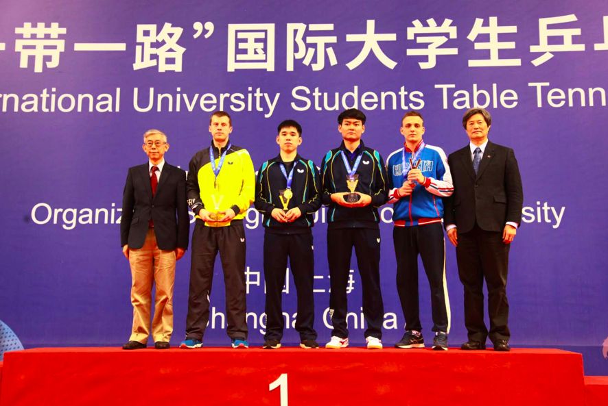 首届“一带一路”国际大学生乒乓球邀请赛在上海交通大学举办
