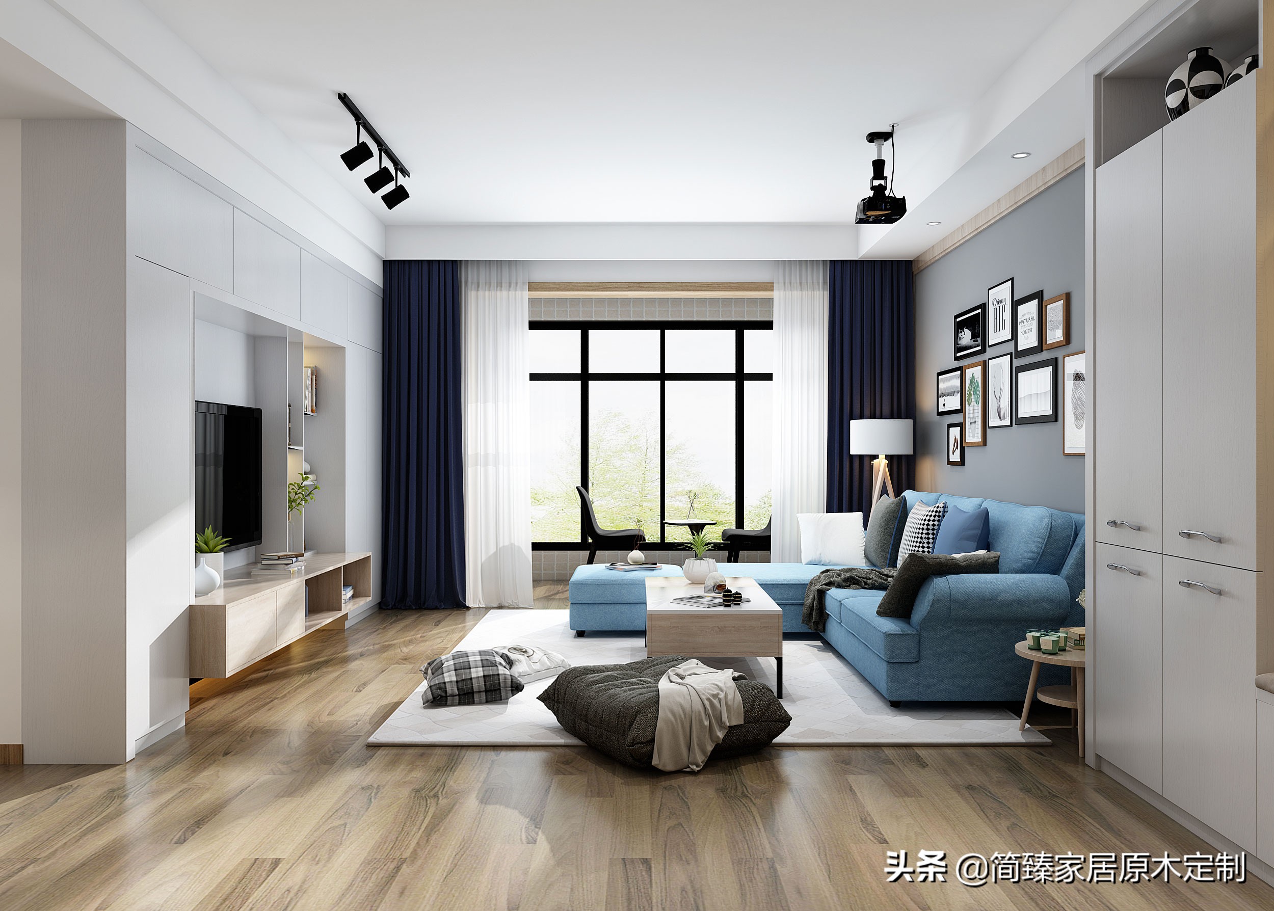 定制客厅电视柜最新款效果图,原木家具客厅电视柜