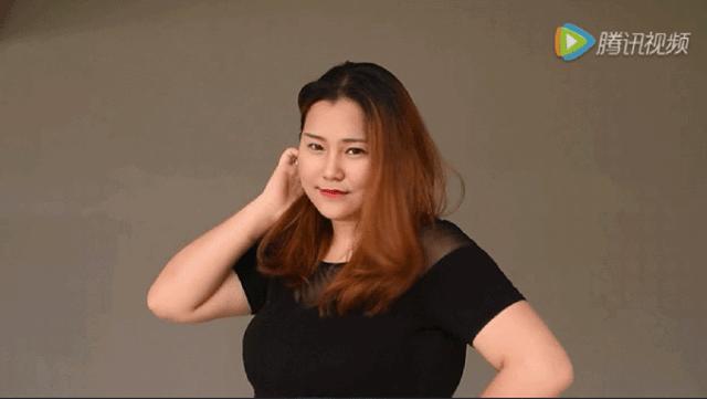 胖女孩这样穿搭也能拍美照