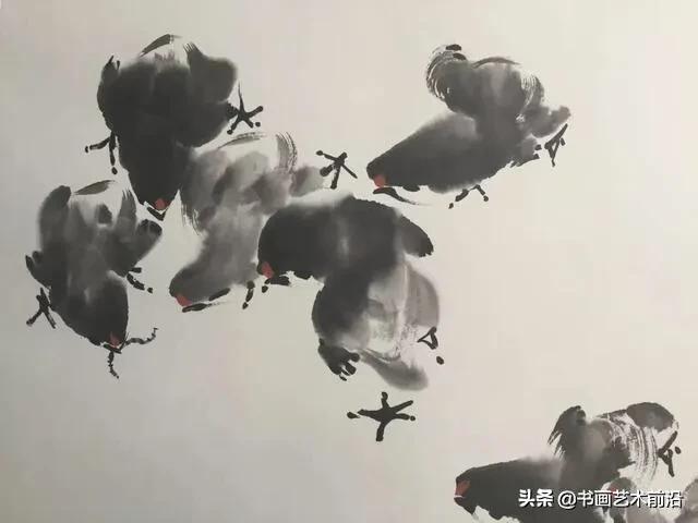 墨豪国画小鸡,墨豪画鸡创作过程
