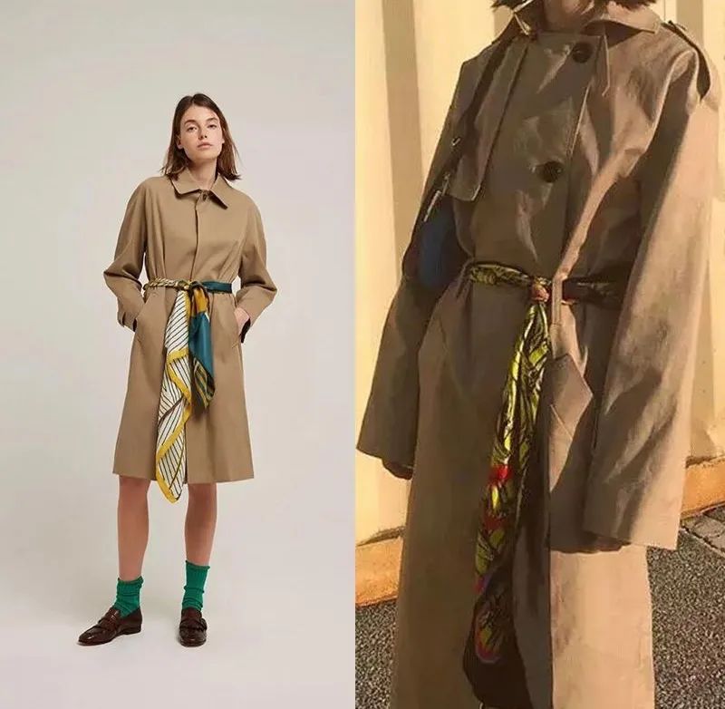 时尚多功能丝巾怎么穿好看,春夏丝巾时髦精系法