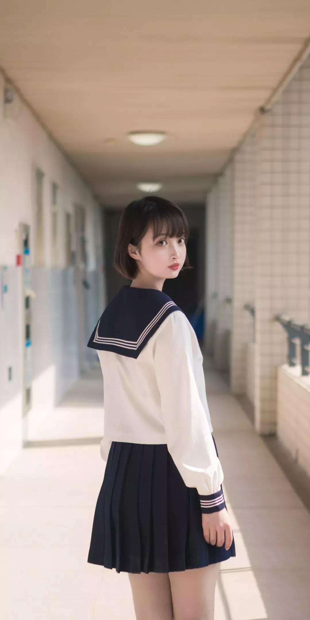 多人黑色jk制服照片壁纸,jk制服女生壁纸高清