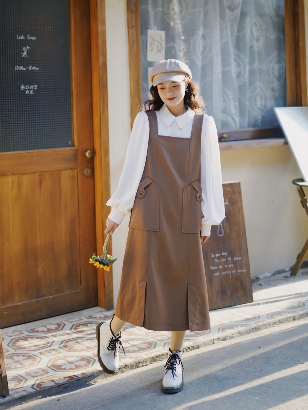 胖mm粗腿马丁靴冬季加绒羊羔绒,今年最火的中筒靴粗腿圆头马丁靴