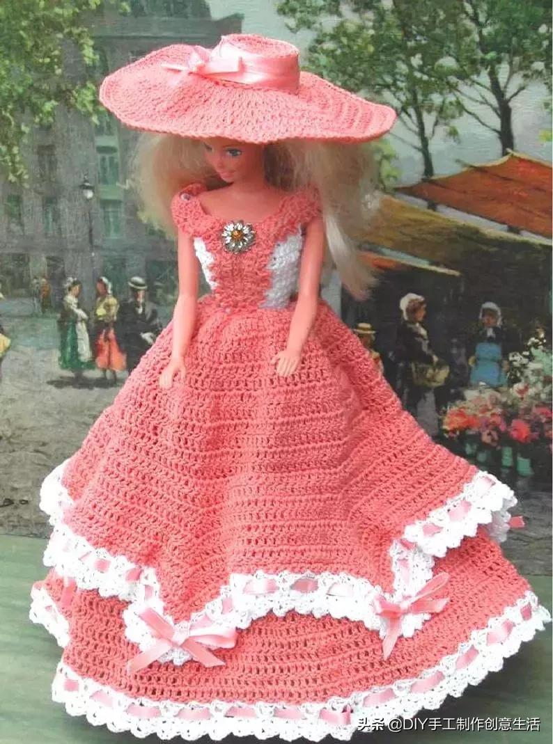 娃娃的衣服怎么钩简单,钩最简单的娃娃衣服教程