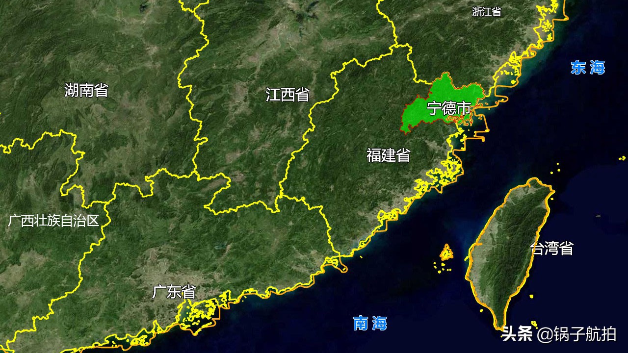 地图福建宁德市,宁德市地势图