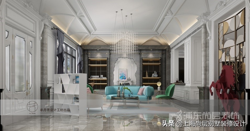 海淀法式轻奢别墅设计,青岛法式轻奢别墅设计