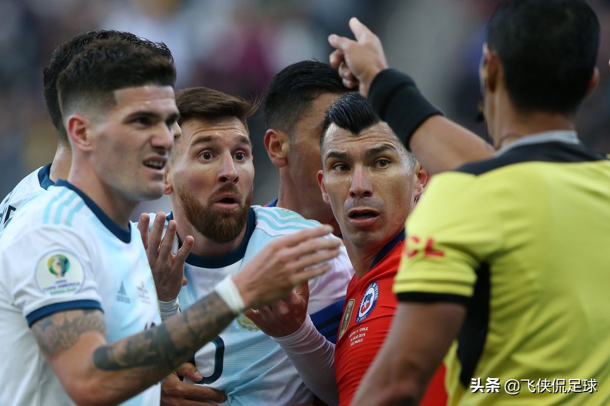 梅西美洲杯被红牌罚下视频,美洲杯梅西红牌罚下拒绝领奖