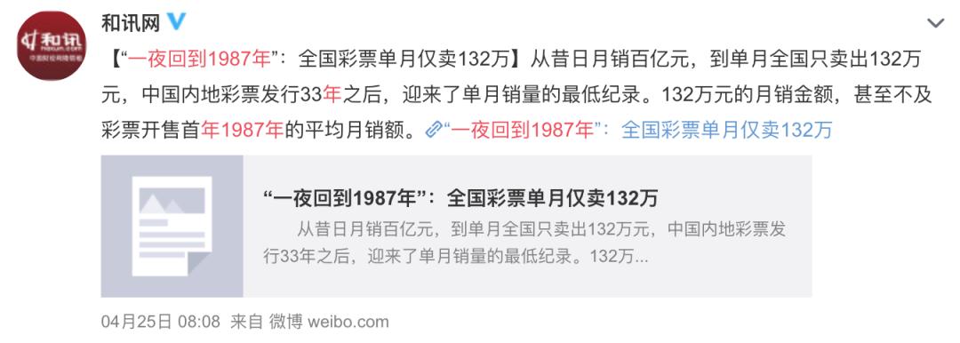 中国彩票销售额一落千丈,中国彩票盈利情况