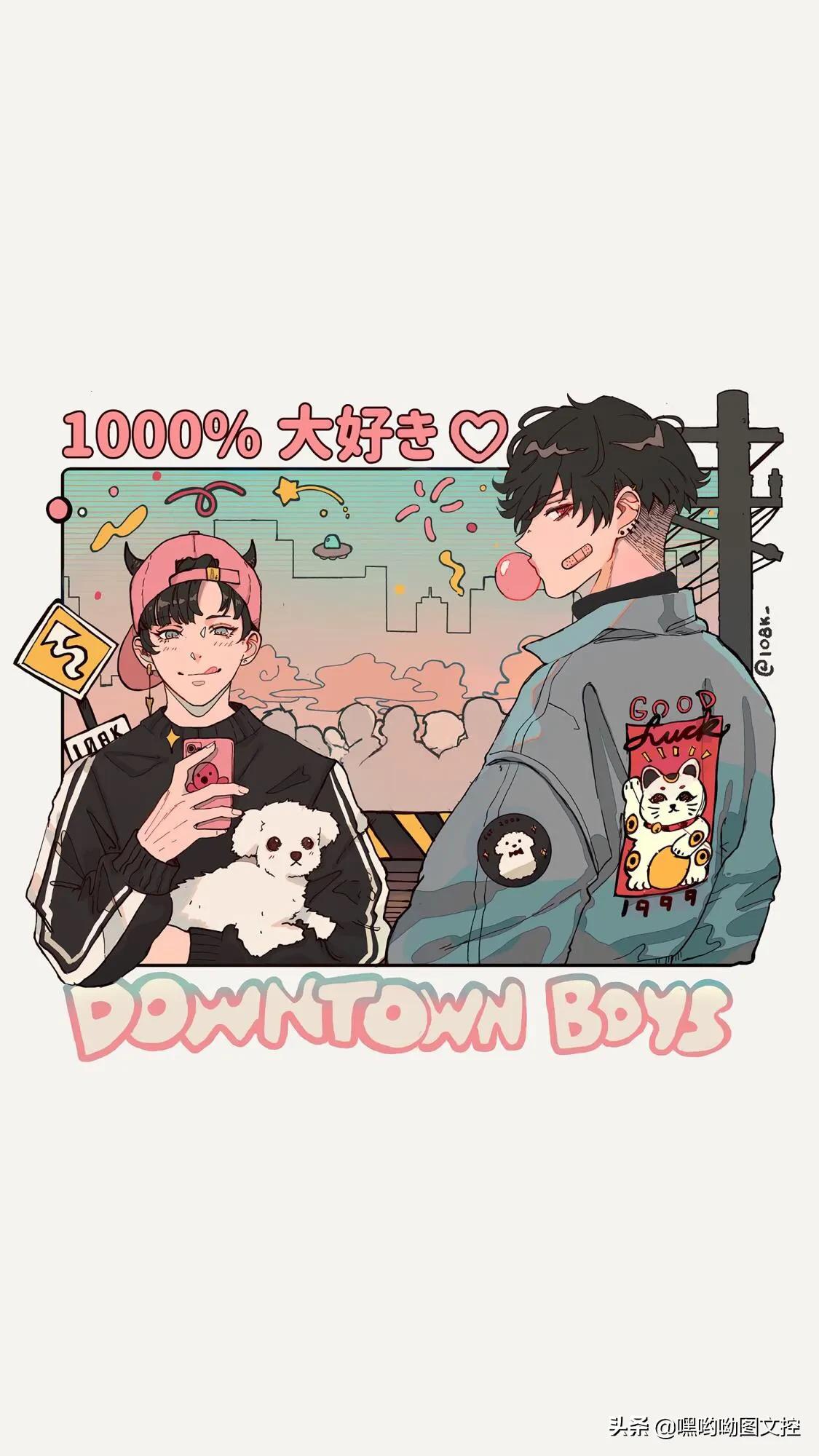 二次元情侣壁纸一男一女动漫,动漫美女壁纸超清全面屏二次元