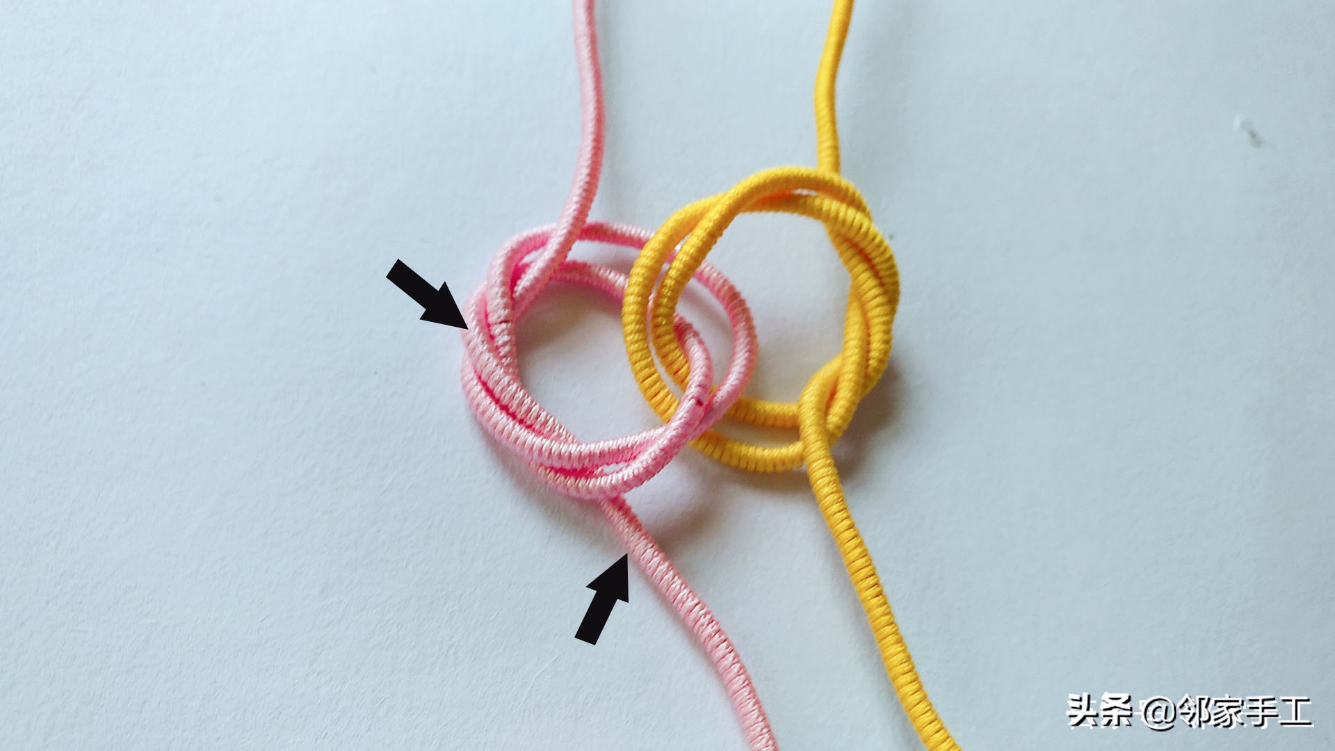 同心结曼陀罗结编法教程慢动作,曼陀罗同心结手绳半成品
