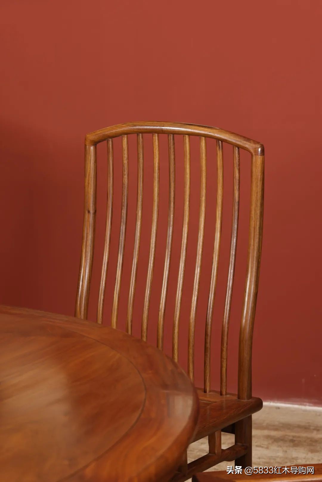 便宜红木新中式圆餐桌,雕花圆形组合中式红木餐桌