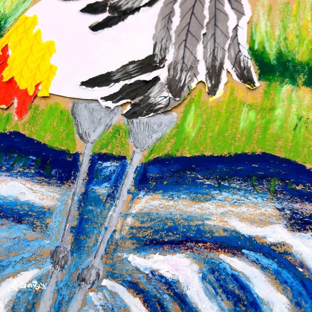 黑冠鹤剪纸作品,黑冠鹤玩具