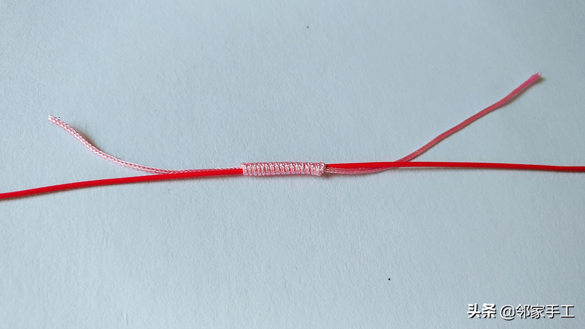 编绳绕线的教程慢动作,手工编织绕线技巧