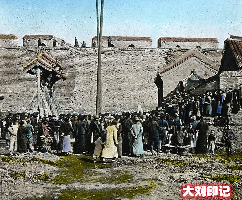 穿越百年用老照片感受曾经的沈阳,沈阳古城角楼狐仙庙