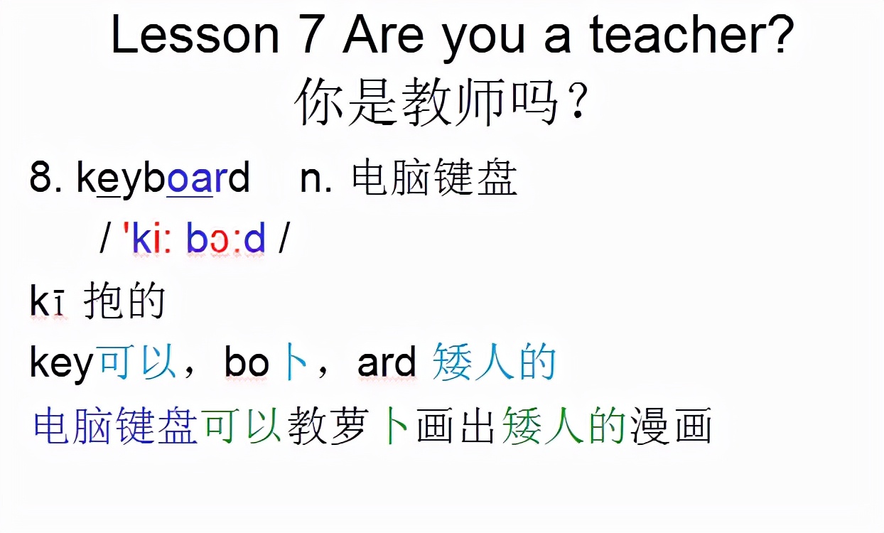 新概念英语第一册lesson10-20,新概念英语第一册语法详解lesson8