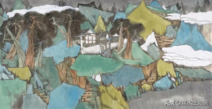 曾军艺山水画作品欣赏,画家曾军艺作品欣赏