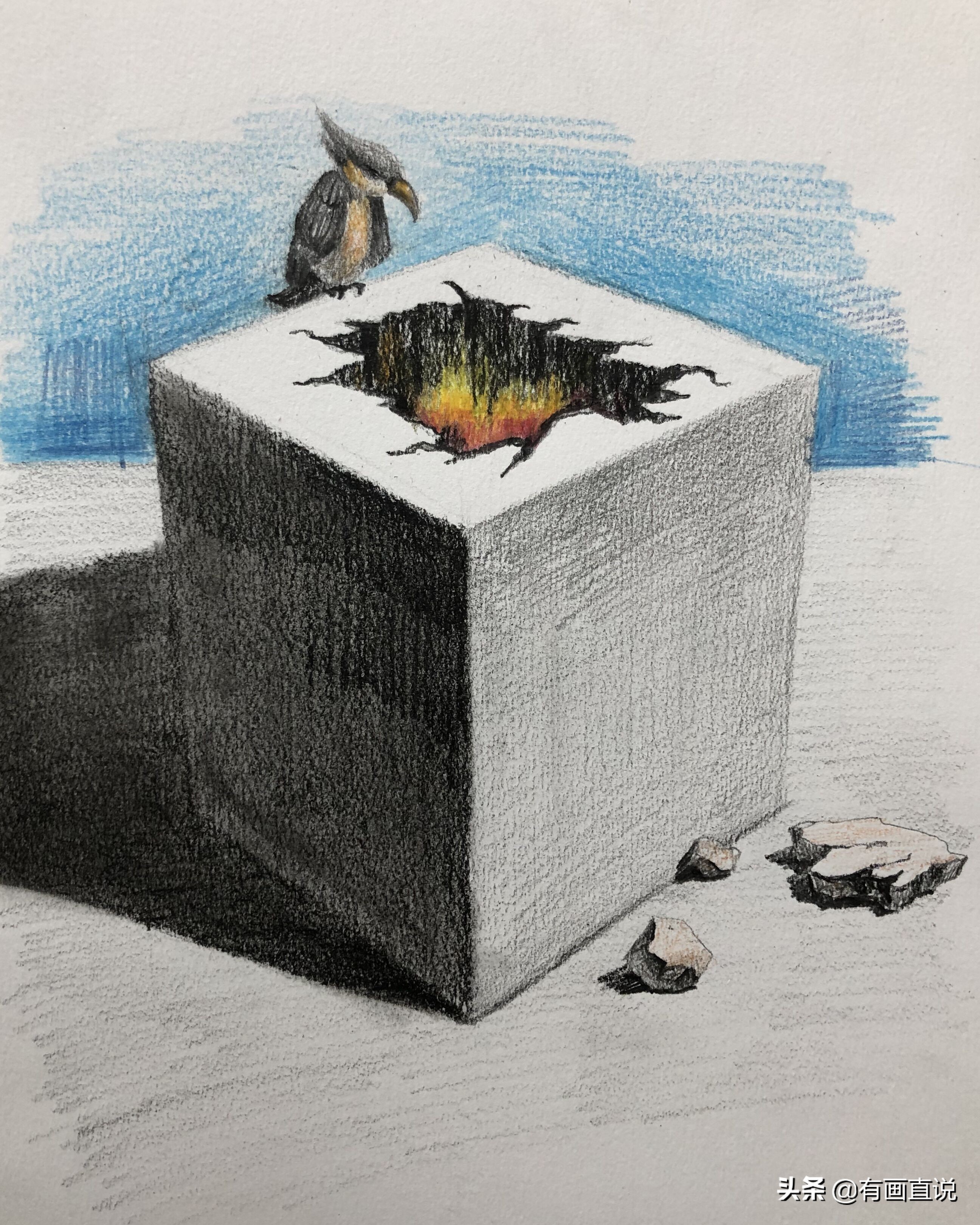 创意素描图片临摹大全4k,零基础简单素描画临摹