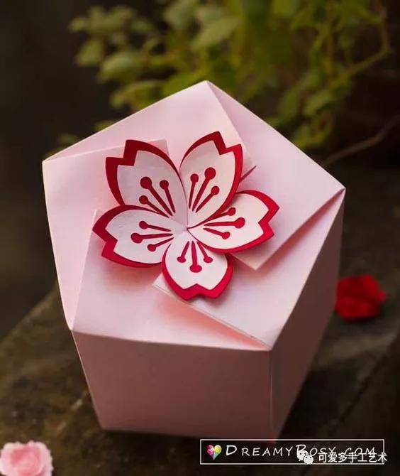 diy礼品盒花,大号礼品盒diy图案