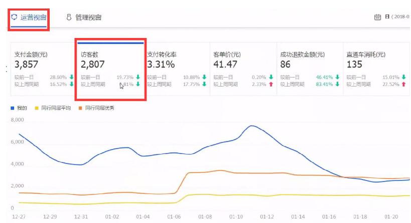 店铺访客来源异常怎么解决,店铺访客连续几天下滑