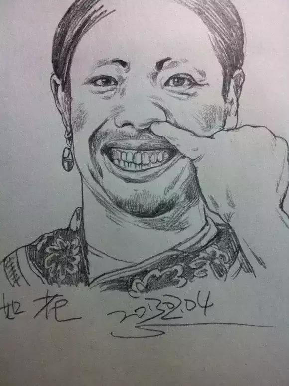 人物速写肖像画,速写是看一眼就能画出来的吗