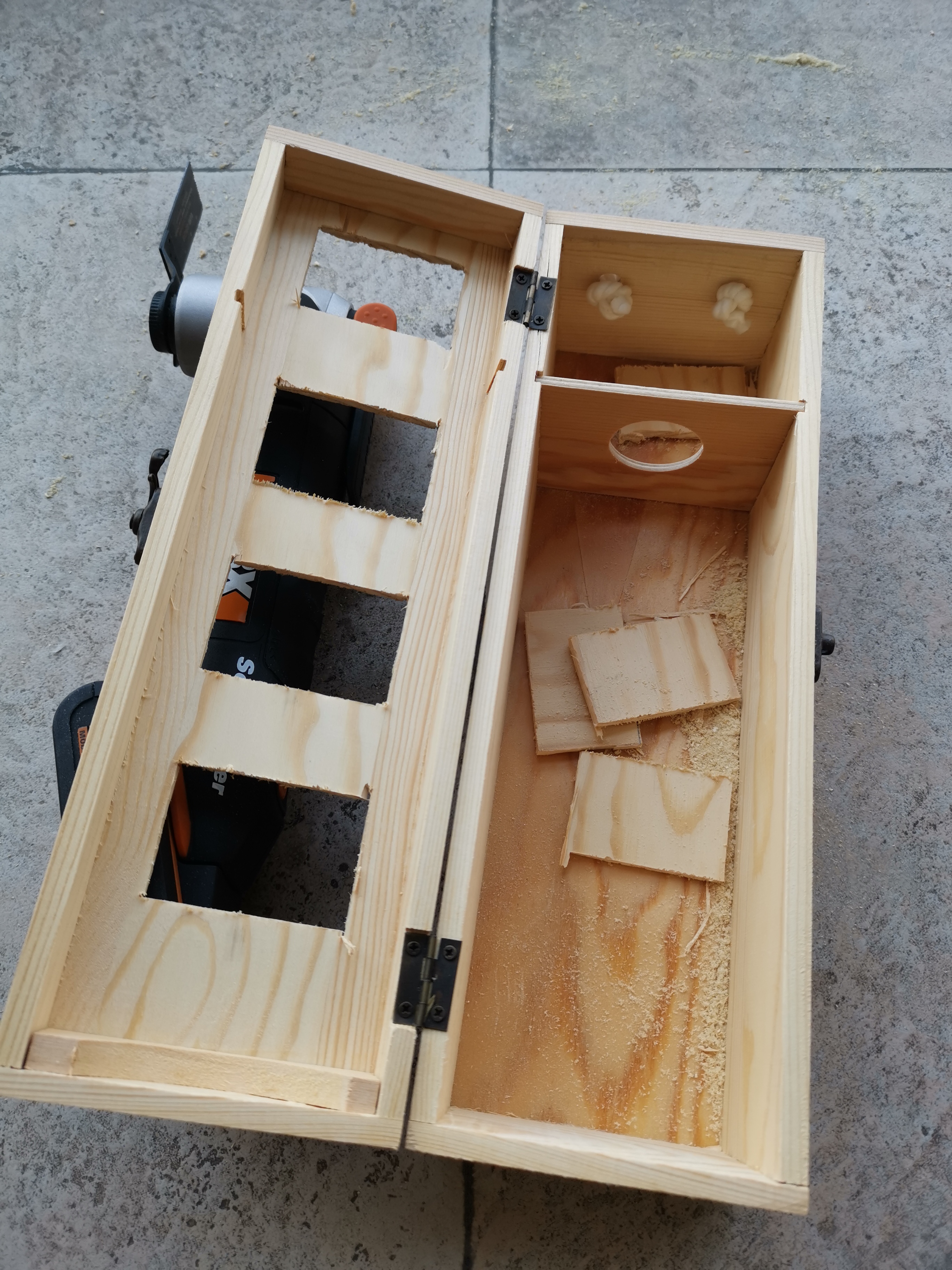 有了工具就手痒红酒盒子改成遥控器收纳盒大小看淡不服就干