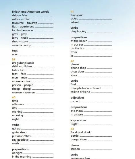 剑桥funformover,剑桥少儿一二三级教材第一单元