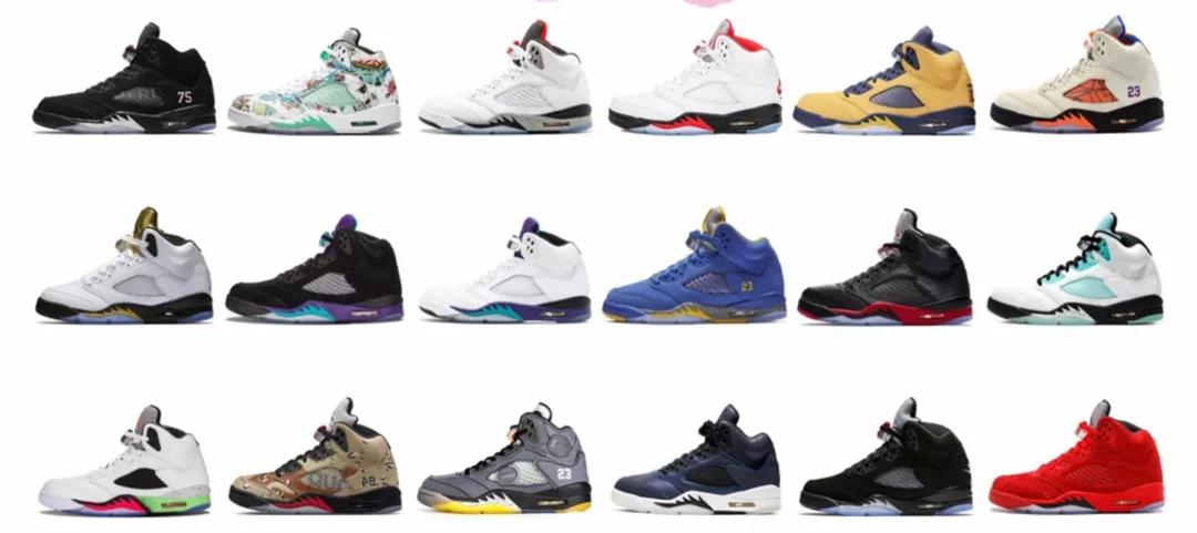 灌篮高手里边的流川枫穿的鞋aj5,灌篮高手樱木球鞋aj1