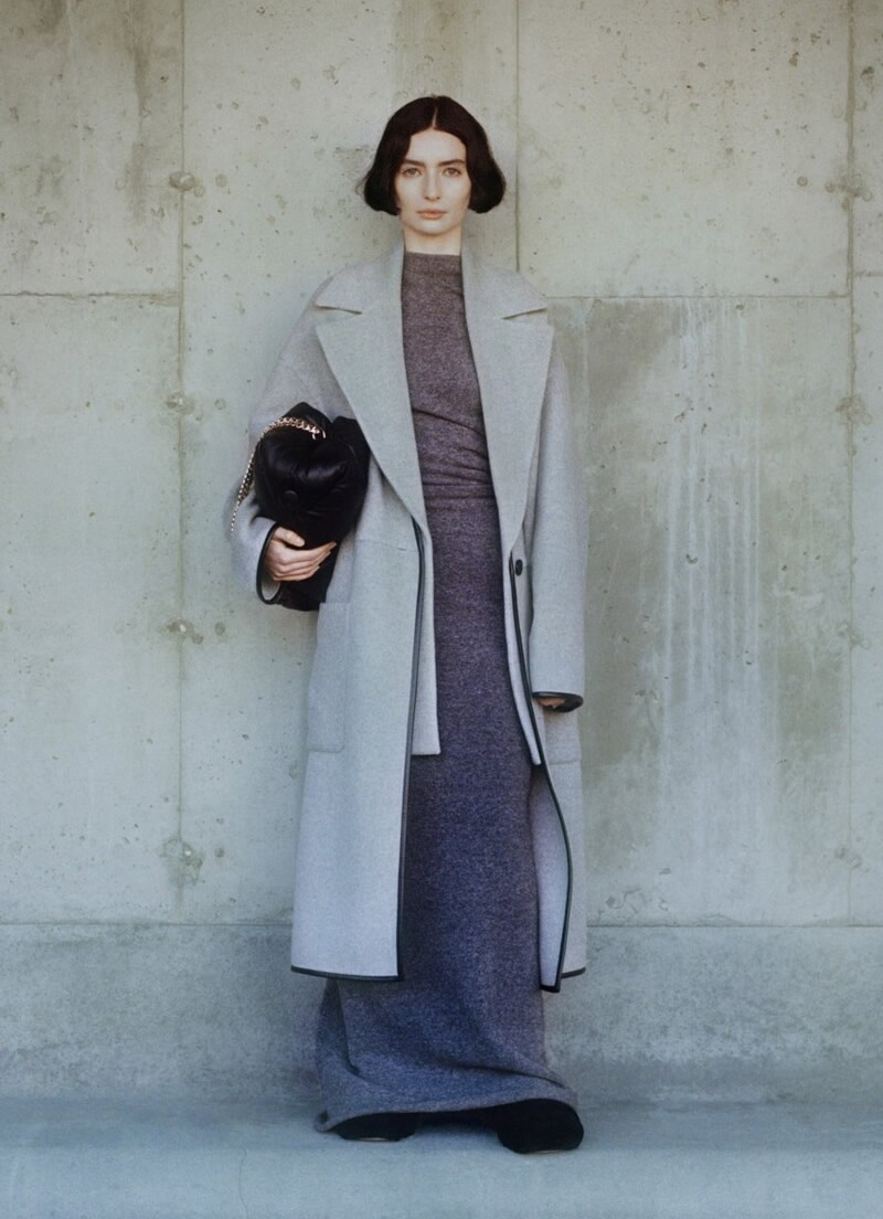 秋冬气质款连衣裙大衣,女士正装套装裙子