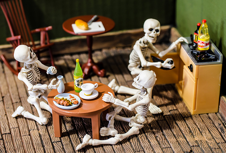 骷髅人体模型玩具,骷髅玩具真实版