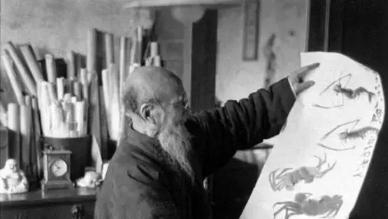 齐白石群虾的绘画手法,齐白石群虾用铅笔怎么画