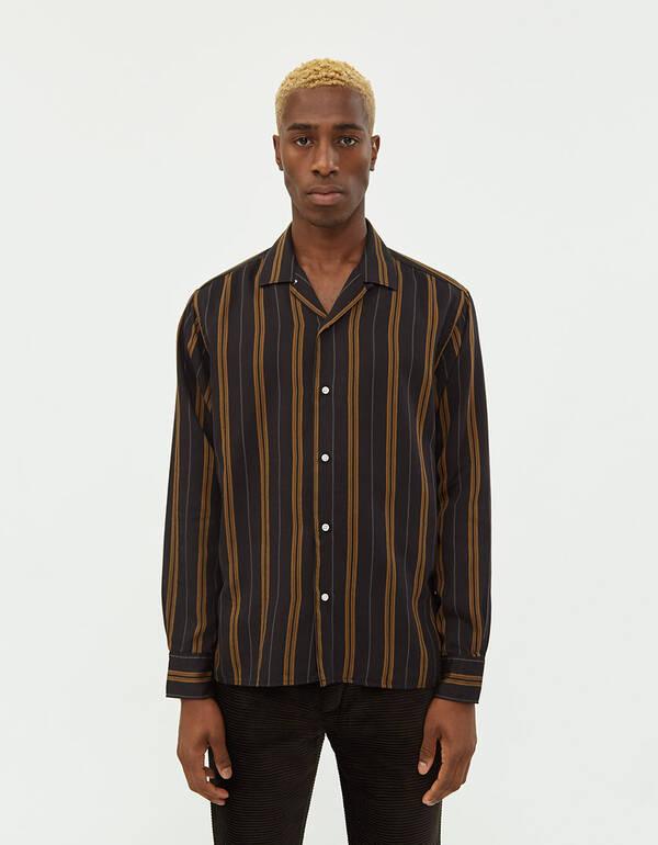 日系复古长袖衬衫,复古绣花领长袖