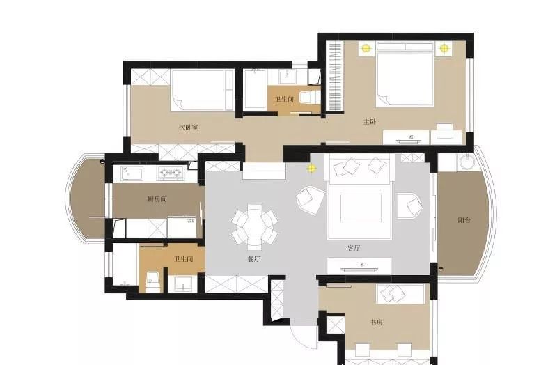 110平27楼意大利高级轻奢风装修,140平横厅法式轻奢装修高级感