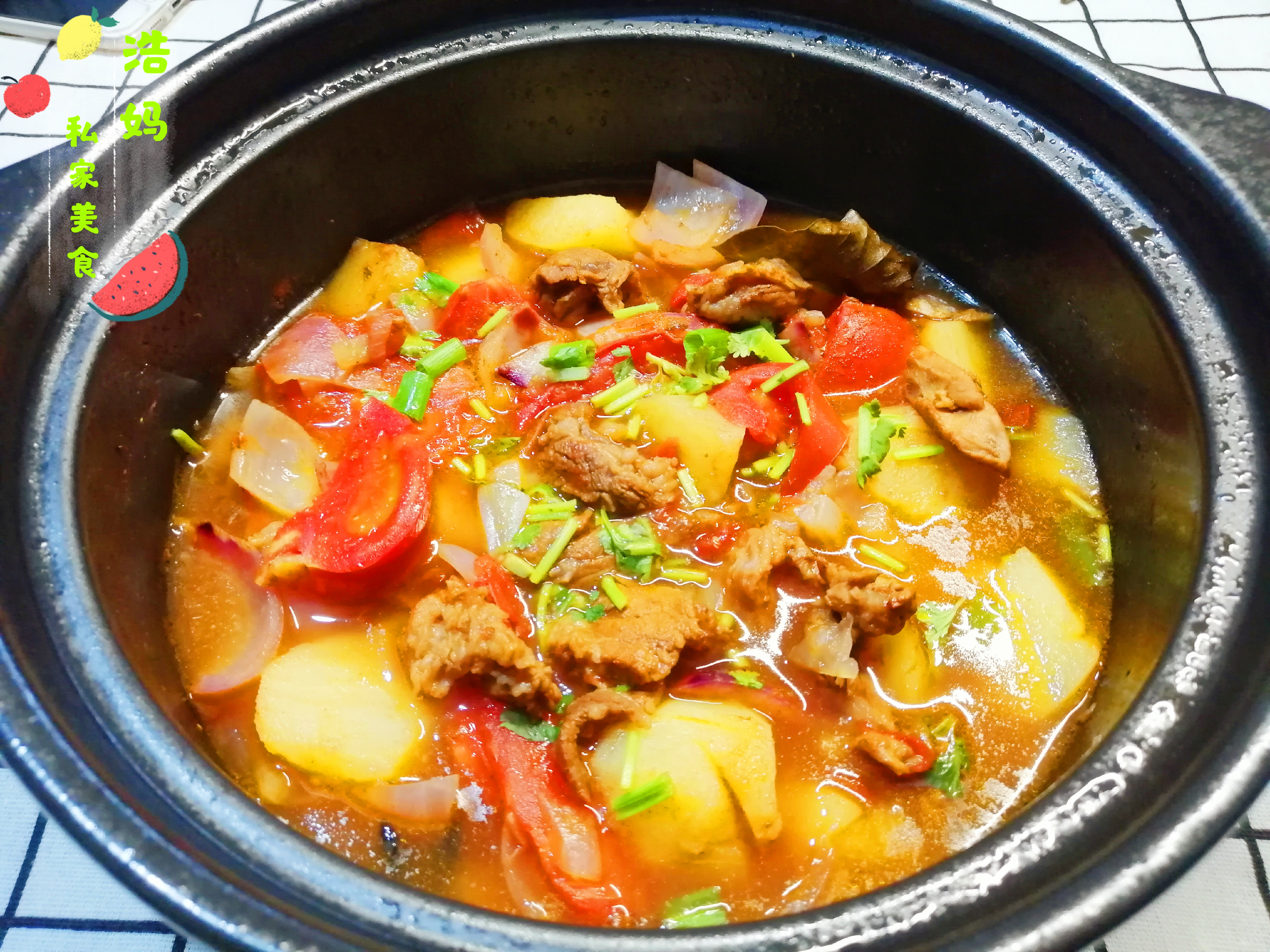 牛肉炖番茄土豆家常做法儿童,超下饭的番茄牛肉炖土豆