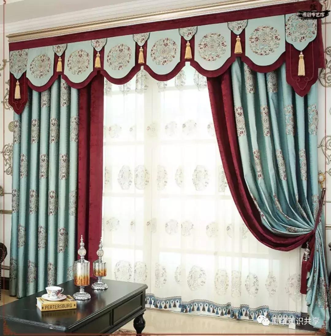 新中式25公分的帘头造型,新中式帘头尺寸