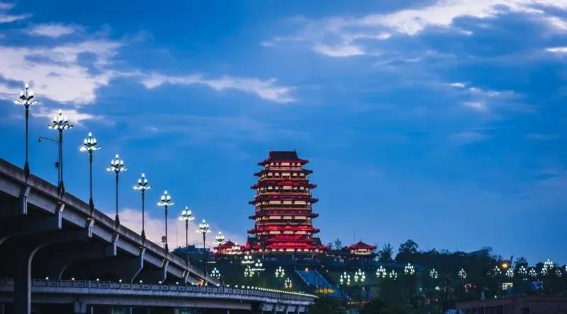 万里长江第一楼宜宾东楼美景,宜宾中国西南第一高楼