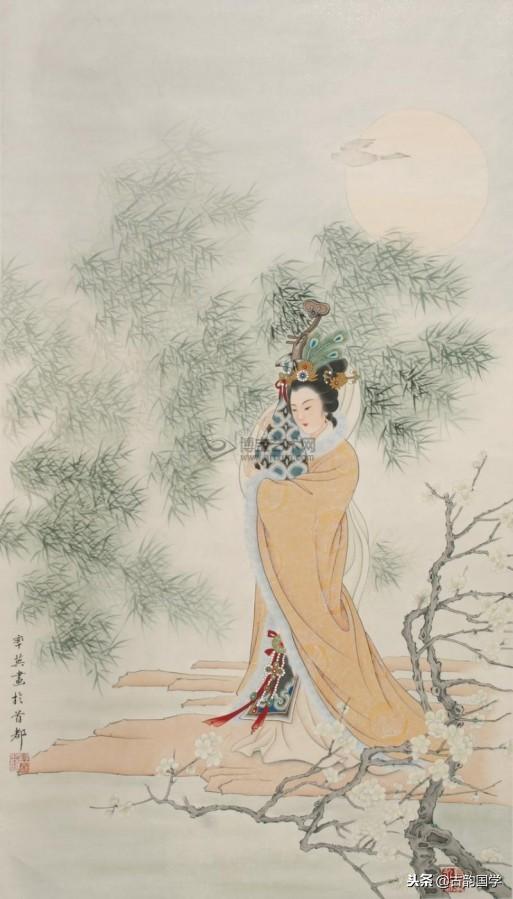 中国古典百美诗画（上）：一位佳丽一首古诗，可谓赏心悦目，收藏