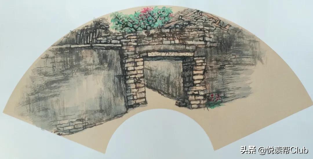 画家笔下的偏岩古镇,一位画家笔下的美丽乡愁