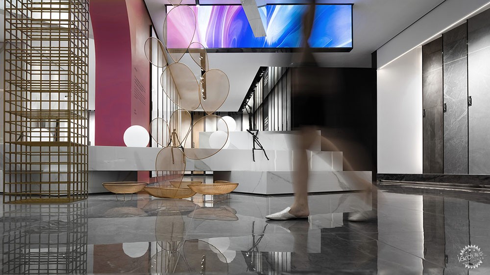 汇亚瓷砖展厅效果,汇亚陶瓷生产基地