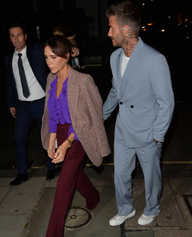 贝克汉姆贝嫂出席时装周,贝克汉姆贝嫂走秀