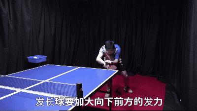 反手发球长短控制,反手发球长短球