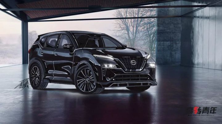 日产全新一代奇骏效果图,全新日产奇骏实车图曝光