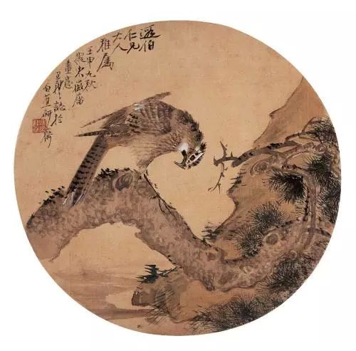 布局精妙的写意花鸟画,中国花鸟画有一种典型的构图方法