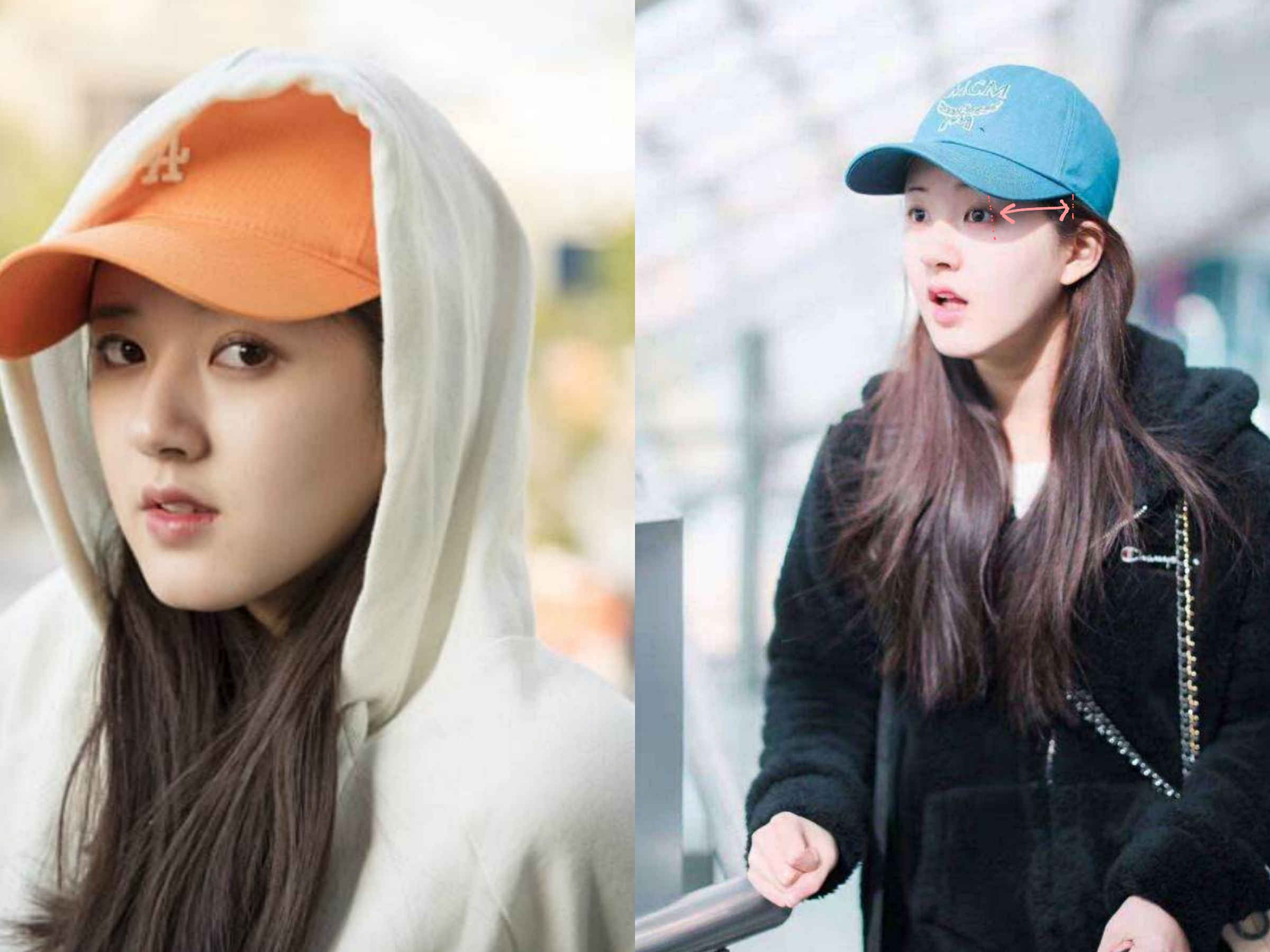 帽子女款脸大显脸小薄款,头大脸大怎样戴帽子好看